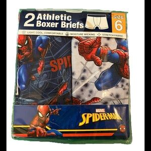 Marvel Spider-Man Boys Boxer Briefs 2 Pack Size 6 NIP